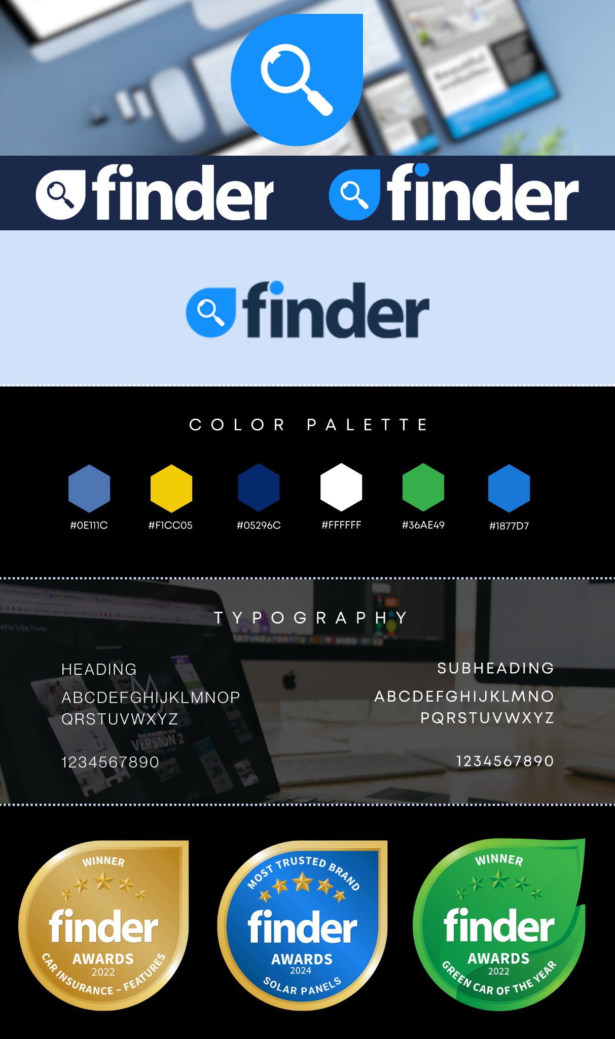 Finder social and marketing design system
