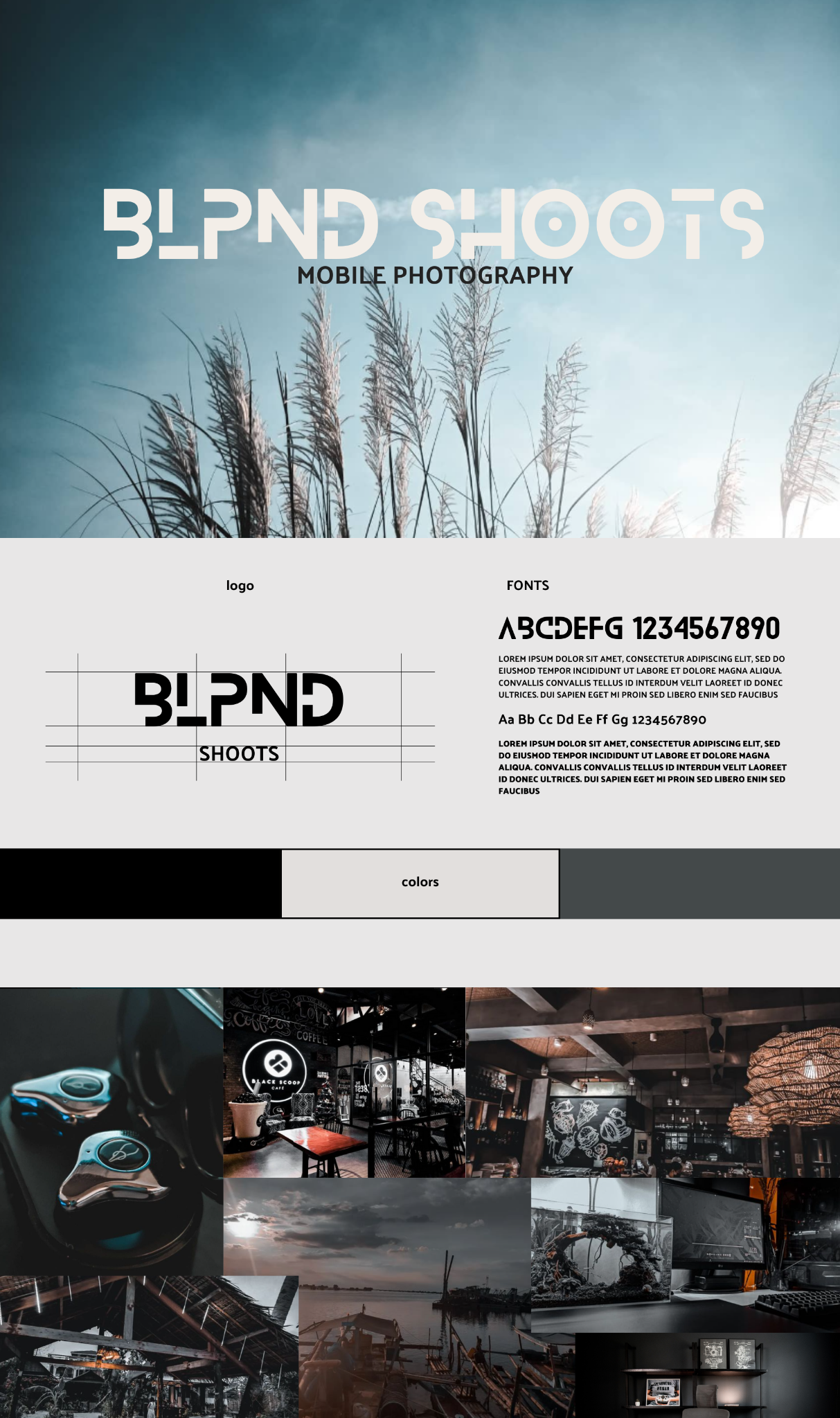 BLPND shoots visual identity and website graphics